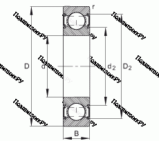 Подшипник 6002-C-2HRS